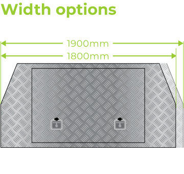 MRT width options ute canopy
