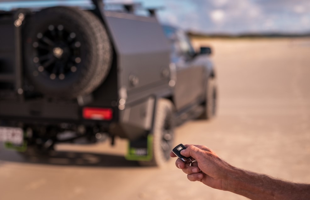 ute tray and canopy keyless entry system