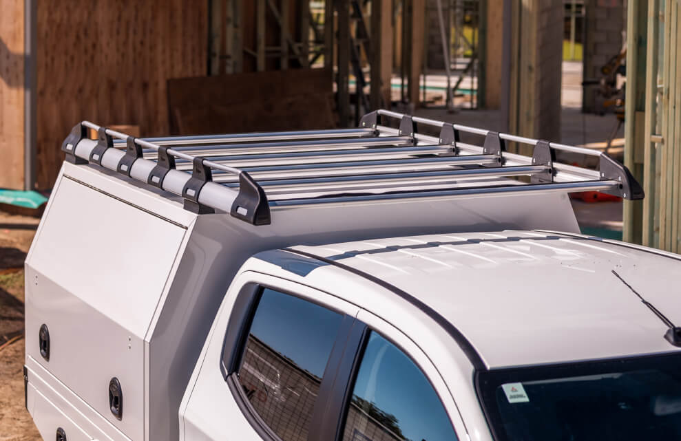 ute tray and canopy x-series full rack with overhang