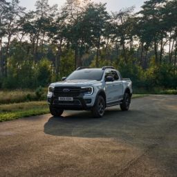 Ford Ranger PHEV- Limited-edition in the forest at sunrise